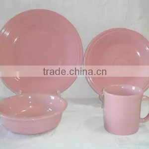 Long Using Dinner Set 16pc Ceramic Wholesale Bulk Square Dinner Set Dinnerware Set thumbnail-1