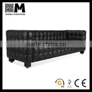 Soft Leather Home Sofa Jospeh Hoffman Sofa Good Design Leather 3 Seat Sofa thumbnail-1