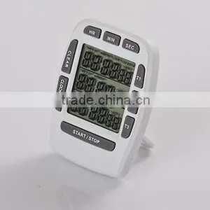 Digital Timer LCD Multi-Channel Smart Kitchen Timer Time 99 Hours thumbnail-1