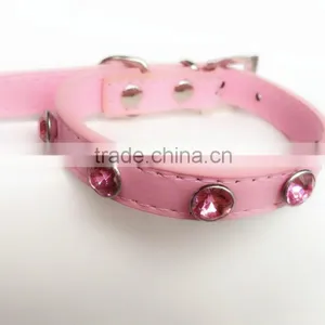 Professional Factory Wholesale Multiple Color pu Leather Dog Collars thumbnail-2