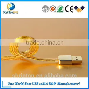 Hot Product REMAX Gold Two-Sided 2.1A 1.0M Micro USB Data Usb Charging Cable thumbnail-2