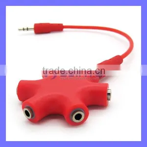 Multi Connectors Music Adapter Earphone Splitter For All 3.5MM Devices thumbnail-1