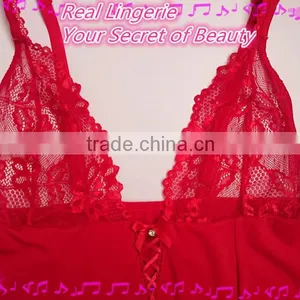 Sexy Hot Selling Lace Bra Transparent Lingerie, OEM Service Babydoll for Mature Women thumbnail-4