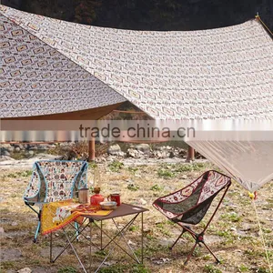 Retro Beach Sun Shelter Portable Camping Outdoor Sun Polyester PU Beach Shelters thumbnail-2