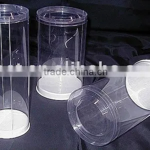 Clear Plastic Cylinder for Golf Ball Packing thumbnail-1