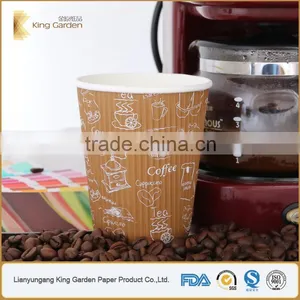 Cup Type of Triple Groove Layer Disposable Hot Drink Paper Cups thumbnail-5