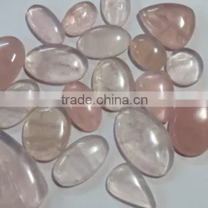 BRAZILIAN Rose Quartz Gemstone Flatback Loose Semi Precious Stone Cabochons thumbnail-3