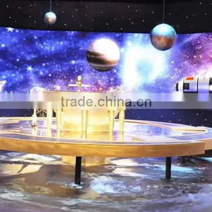Ex-factory Price Curved Indoor Led Big Video tv Screen/Full Color P12.5 Stage Background Led Display thumbnail-1