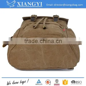 Unisex Leisure Simple Pure Color Canvas Computer Bag Backpack School Backpack Shipping Backpack New Design in 2016 thumbnail-4