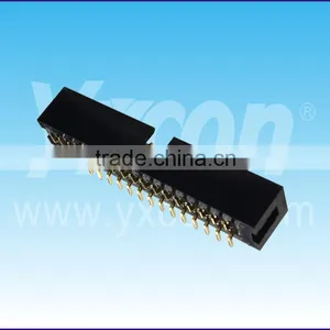 Made in China 2.54mm Pitch Factory Price Dual Row Vertical SMT Box Header Connector thumbnail-5