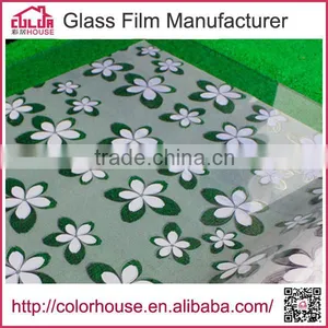 Floral Patteren Vinyl Adhesive Temporary Window Film thumbnail-3