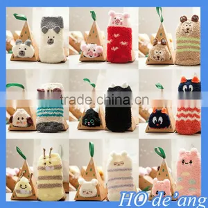 Silicone Non-slip Baby Socks Embroidery Three-dimensional Cartoon Coral Velvet Gift Box Baby Socks Floor Socks MHo-199 thumbnail-2