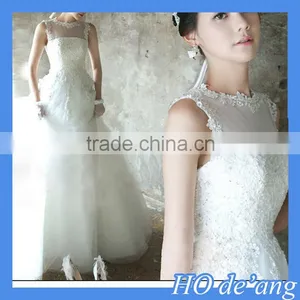 HOGIFT Halter Elegant Lace Bridal Gown,halter Princess Skirt Wedding Dress,tulle Ball Gown Wedding Dress thumbnail-1