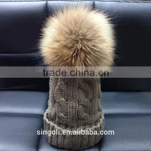 2015 Fashion Hot Sell Sidonie Pom Beanie thumbnail-5