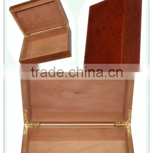 Burl Wood Travel Cigar Humidor thumbnail-5