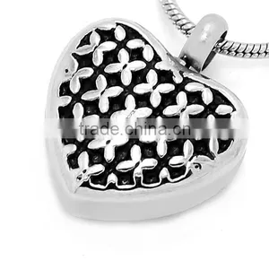Cremation Pendants Heart in Stainless Steel Keepsake Jewelry Cremation Jewelry Urns Pet Pendants Urns thumbnail-1