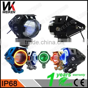 WEIKEN 15W Black Moto Motorcycle Bullet Led Headlight/ Motorcycle Spar Accessories thumbnail-1