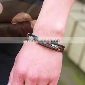 Top Selling Factory Wholesale Men's Braided Handmade Bracelet/ thumbnail-6