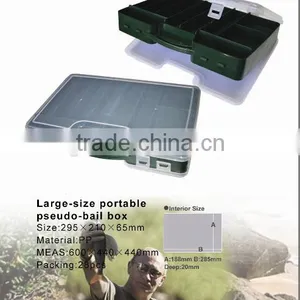 Fishing Tackle Accessories Storage Plastic Boxes With Compartment Double Cover thumbnail-2