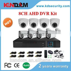 Kendom 2016 New Arrival AHD CCTV Camera 960P CCTV DVR Kits 3.6mm HD Fixed Lens Support P2p With Mobile APP 2.0Megapixe Camera thumbnail-1