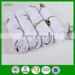 Environmental Protection Coating Printing 100% Cotton Printed Muslin Fabric for Baby thumbnail-2
