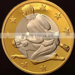Custom Sex Collected 6 Euro Brass Sexy Coins thumbnail-1