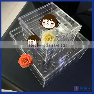 2016 High Quality China Manufactuer Customized 25 Roses Acrylic Rose Display Box thumbnail-3