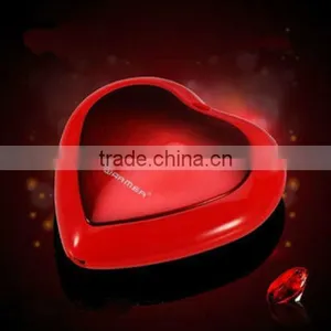 3000mAh Love Style Gift Power Bank Hand Warmer Red thumbnail-1
