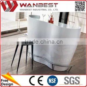 Semi Circle Small Curved Salon Bar Counters thumbnail-2