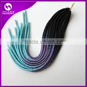 HARMONY NEW ARRIVE 20" 95g Synthetic Soft Dreadlocks Braids in Ombre Color Pre Crochect Ombre Faux Locs Braid Hair Extensions thumbnail-3