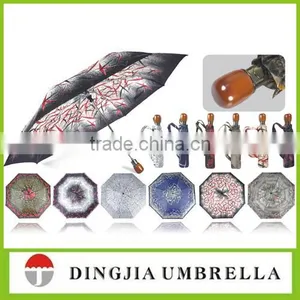 Heat Transfer Printing Promotion Golf Umbrellas Produced by Shenzhen Umbrella Factory thumbnail-2