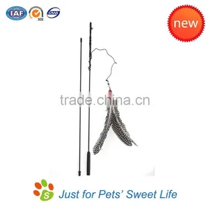Replaceable Real Feather Cat Toys Feathers Wands thumbnail-1