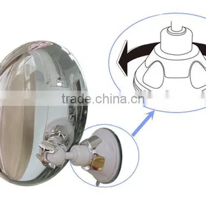 Silver Chrome Bathroom Makeup Mirror With Led Light thumbnail-4