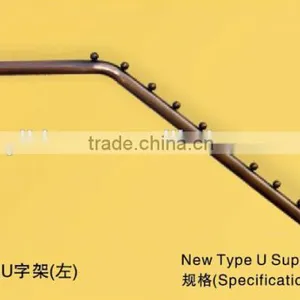 YB-U01 New Type D Rail Chrome Plated Wall Clothes Racks thumbnail-2