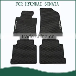 Genuine Black Front and Rear Carpet Floor Mat for Hyundai Sonata 2015 thumbnail-1