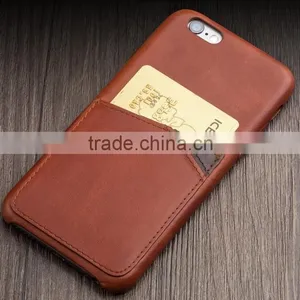 New Design Premium Business Style Leather Back Cover With Card Slot For IPhone 6 thumbnail-1