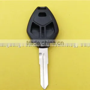 Replacement 2+1 Buttons No Logo Uncut Right Groove Blade Keyless Remote Housing Fob Key Case Shell Mistubishi Car Key thumbnail-2