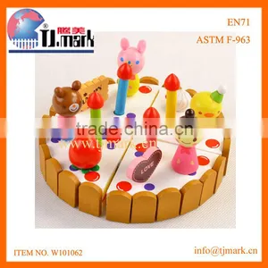 EDUCATIONAL WOODEN TOYS CUT YOUR CAKE TOYS thumbnail-1