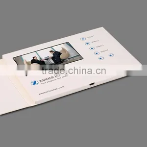 China Luxury Handmade Cards, Lcd Video Brochure Cards thumbnail-2