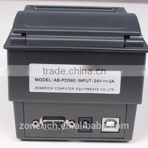 Mini Panel Mount Desktop Thermal Printer With Auto Cutter for Queuing System AB-PD560 thumbnail-1
