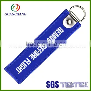 Custom Best Selling Polyester Fabric Stylish Novelty Souvenir Jacquard Short Lanyard With Strap Keyring China Wholesale thumbnail-6