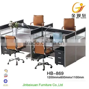 New Arrival Office Furniture 4-seat Office Partition HB-11 thumbnail-6