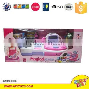 New Product Shopping Battery Operated Plastic Cash Register Toy With Conveyor thumbnail-1