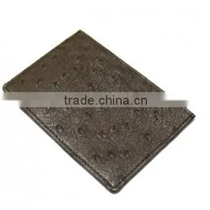 Ostrich Leather Card Clip Wallet SOCW-001 thumbnail-2