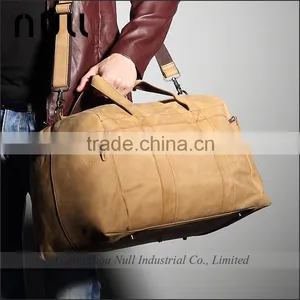 Large Capacity Men Vintage Genuine Leather Travel Bag thumbnail-1