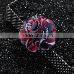 Silk Flower Brooch and Fabric Poppy Flower Lapel Pin for Dress thumbnail-3