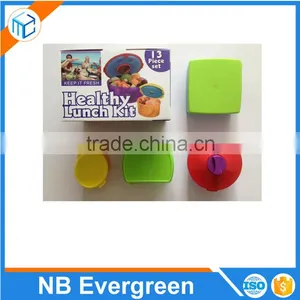 13pcs Healthy Lunch Kit With Removable Ice Packs Kids Lunch Box thumbnail-2