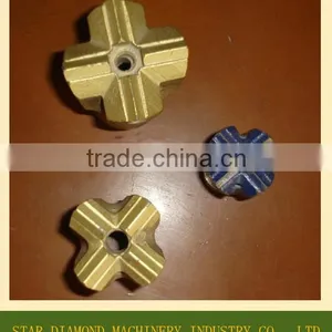 12 Degree Tapered Cross Bit, Hex19/ Hex22/ Hex25 Tapered Rod Bit thumbnail-2