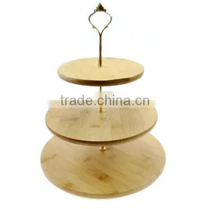 Bamboo Wooden Cake Stands thumbnail-2