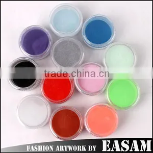 Easam 12 Color Acrylic UV Gel Nail Art Glitter Dust Powder thumbnail-1